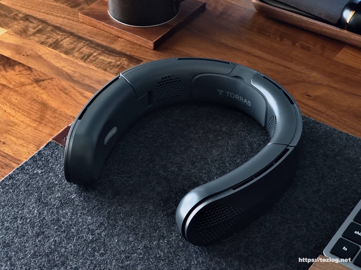 TORRAS ネックファン COOLiTE レビュー。おしゃれな折りたたみ式 首