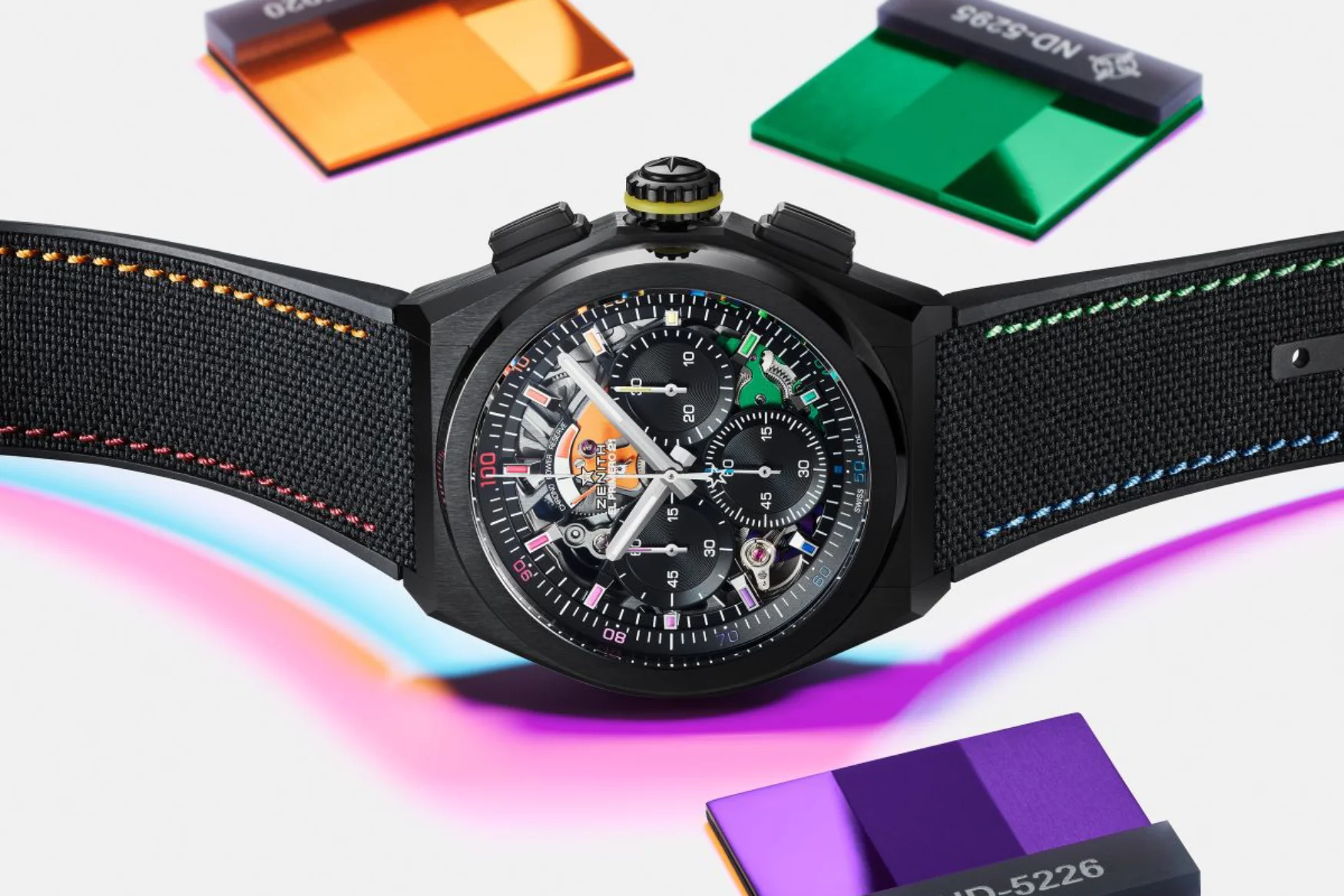The Zenith DEFY 21 Chroma II is another high-tech taste of the rainbow