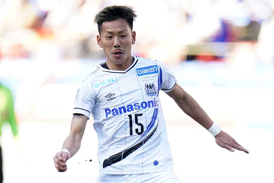 G大阪MF井手口の弾丸ボレー炸裂 CKからのゴラッソに反響「こんなん