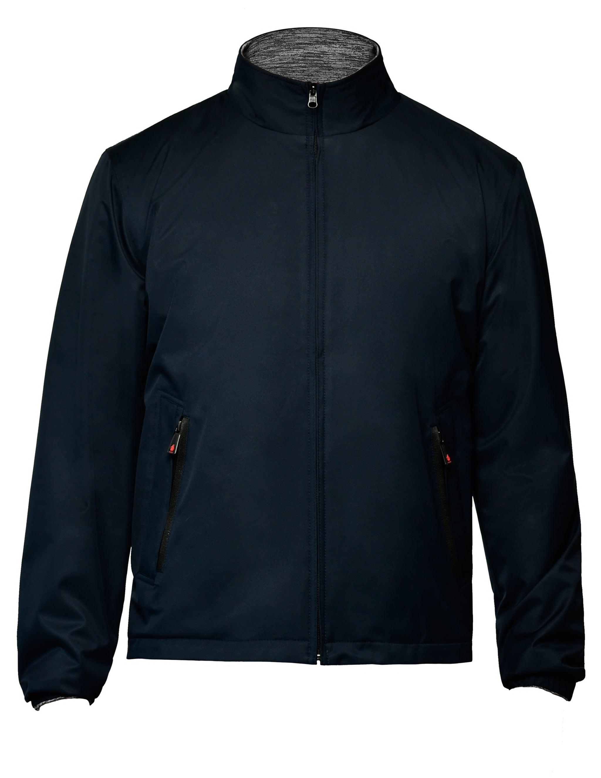 Men's Windbreaker Reversible Sheen Knit Fleece Jacket – THERMOSTYLES