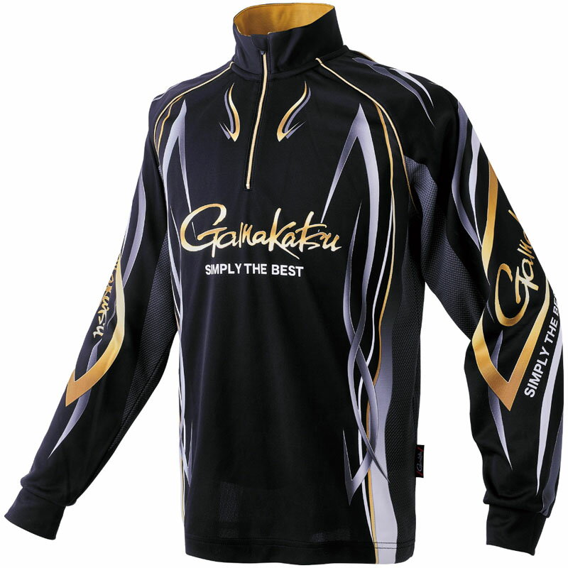 楽天市場】がまかつ 2way プリントジップシャツ(長袖)の通販