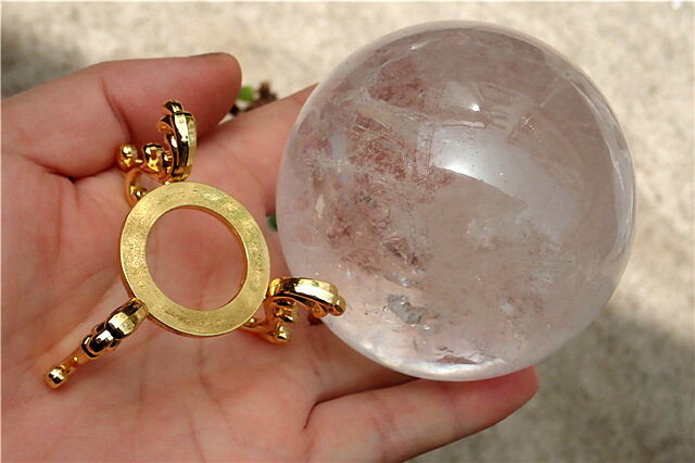 楽天市場】ヒマラヤ水晶 丸玉 レインボーの通販