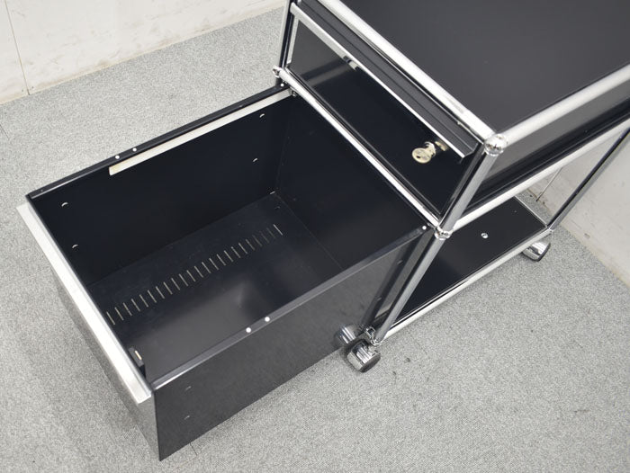 USM Haller System ハラーシステム ワゴン ロールボーイ 鍵付