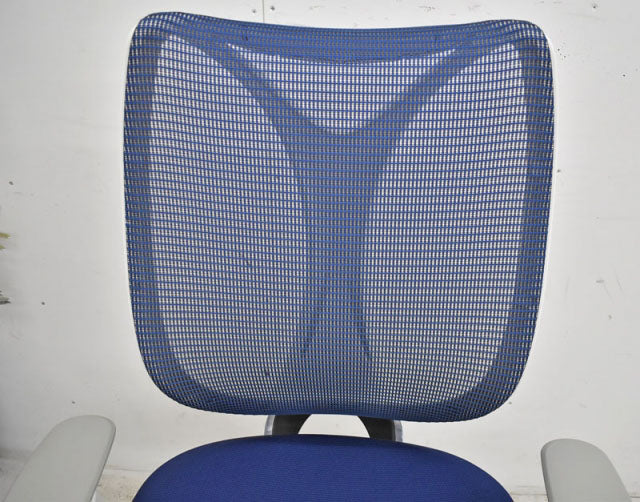 オカムラ サブリナシリーズ 可動肘 ダークブルー 2021071903【中古