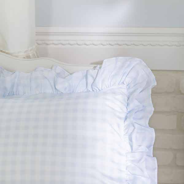 楽天市場】ギンガムチェック布団カバー3点セット（セミダブル・ブルー