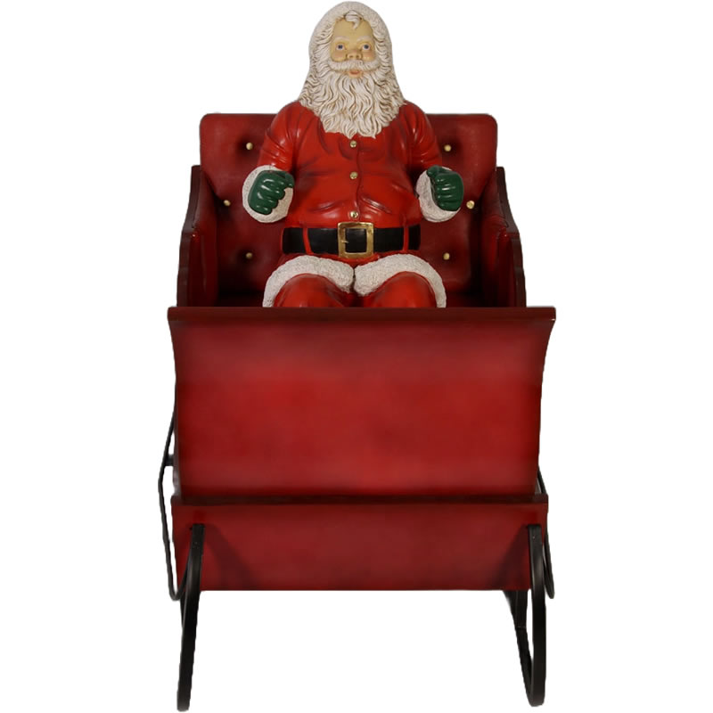 楽天市場】ソリに座るサンタ（ソリは別売） 大きい オブジェ 置物
