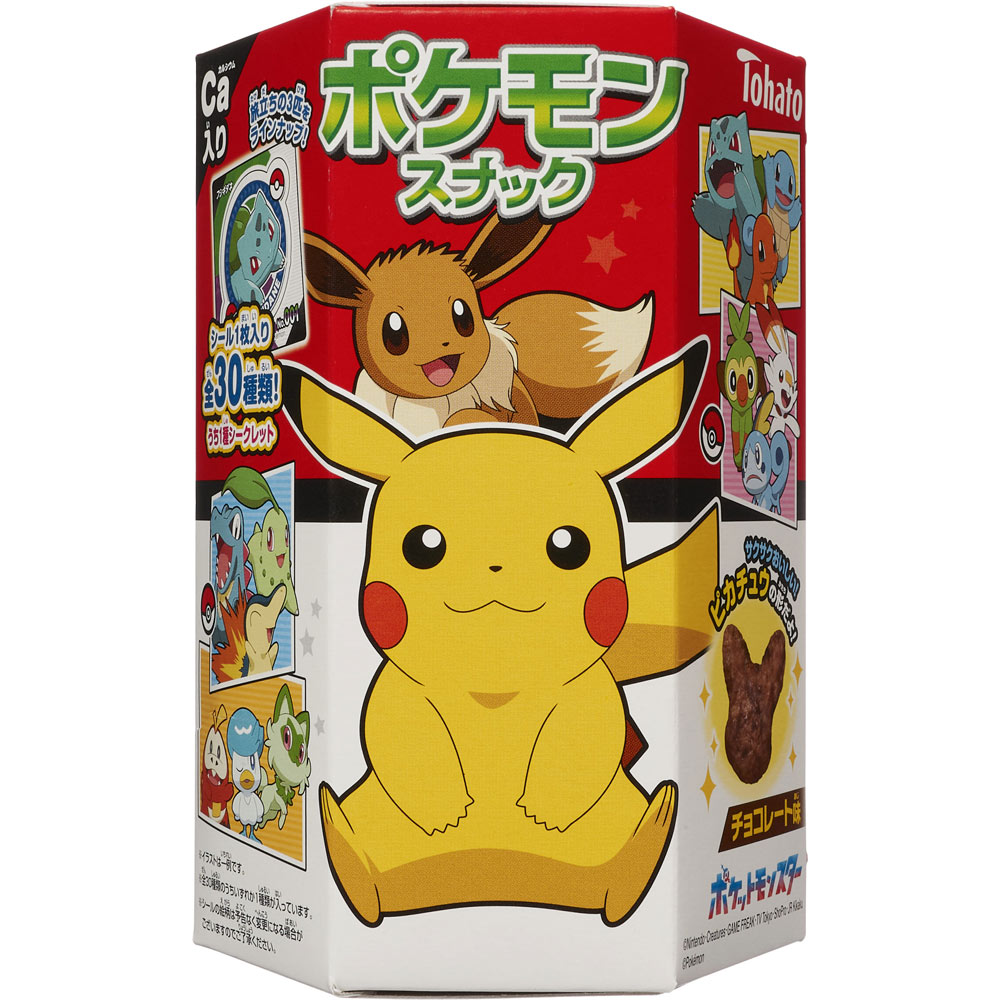 楽天市場】東ハト ポケモンスナック チョコレート味 23g
