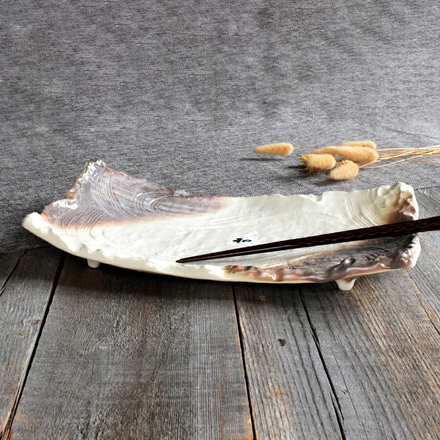 楽天市場】食器 和食器 おしゃれ 皿 大皿 志野足付き長角大皿32.8cm