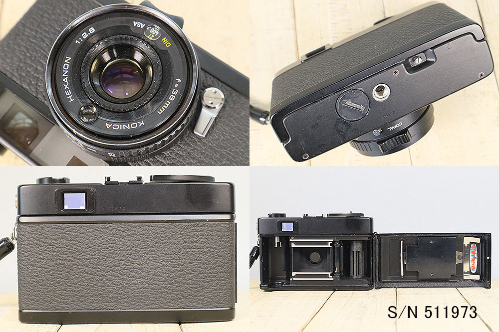 楽天市場】【整備済】【保証付 】 コニカ KONICA C35 ブラック S/N