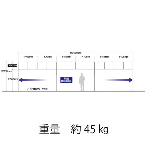 楽天市場】法人様向け【イベントパネル 間口5間 幕部分高さ600mm