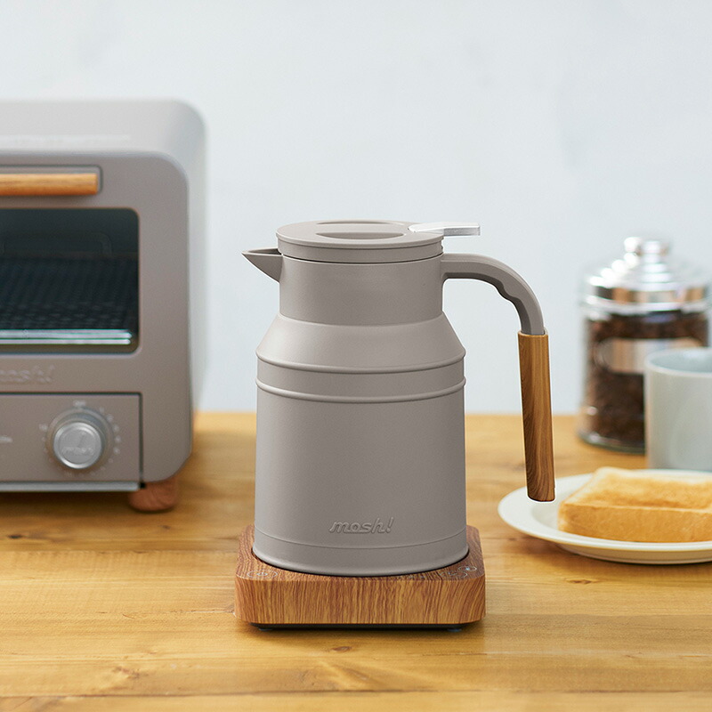 楽天市場】【特典付き】 mosh! 電気ケトル M-EK1 0.8L 温度調節 保温