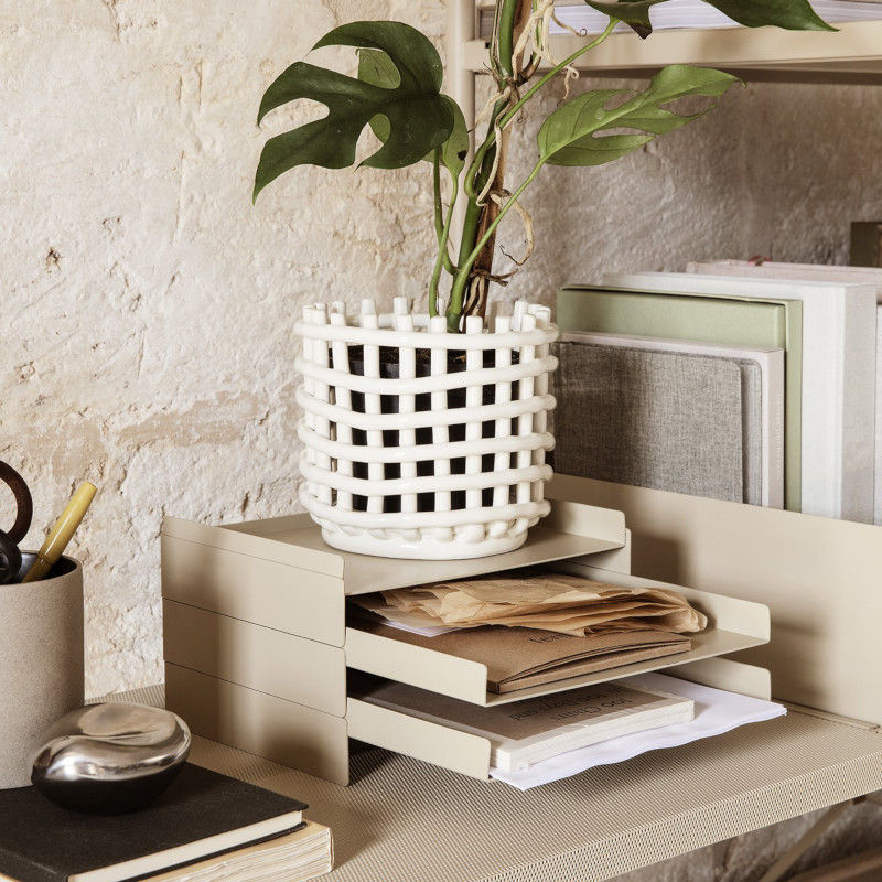 楽天市場】【在庫あります】Ferm Living セラミック バスケット S オフ