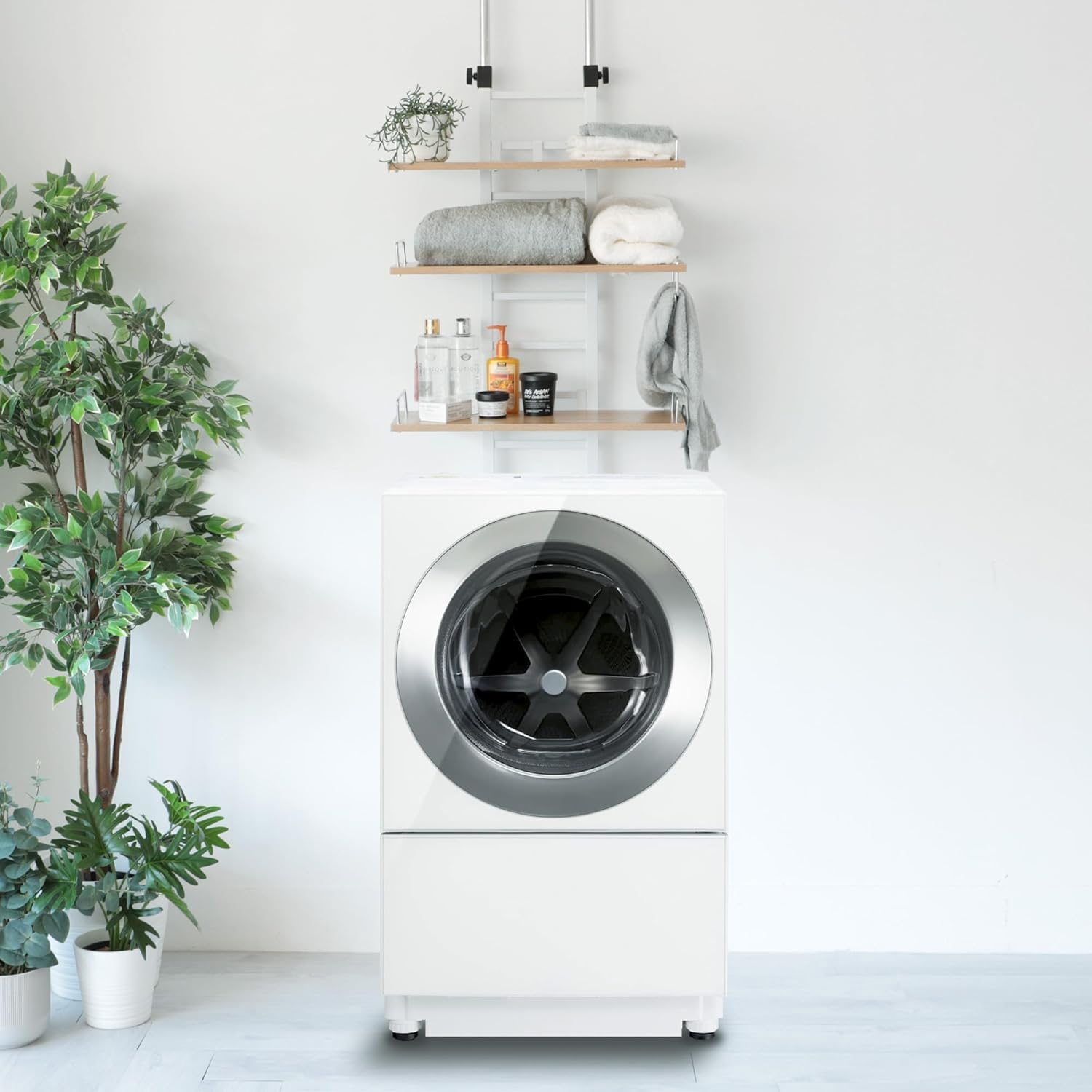 楽天市場】【SS期間限定！5倍P＆10％OFF券付】 1年保証 洗濯機上 収納