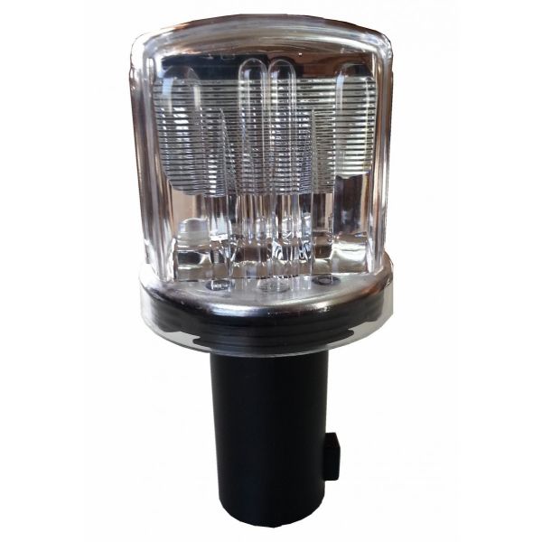 楽天市場】ソーラー保安灯 10個セット ソーラーブルー LED工事灯 赤