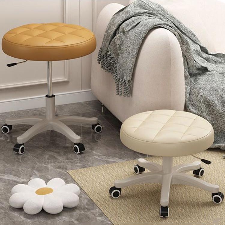 楽天市場】7色 スツール キャスター付き 丸椅子 ラウンドスツール 高さ