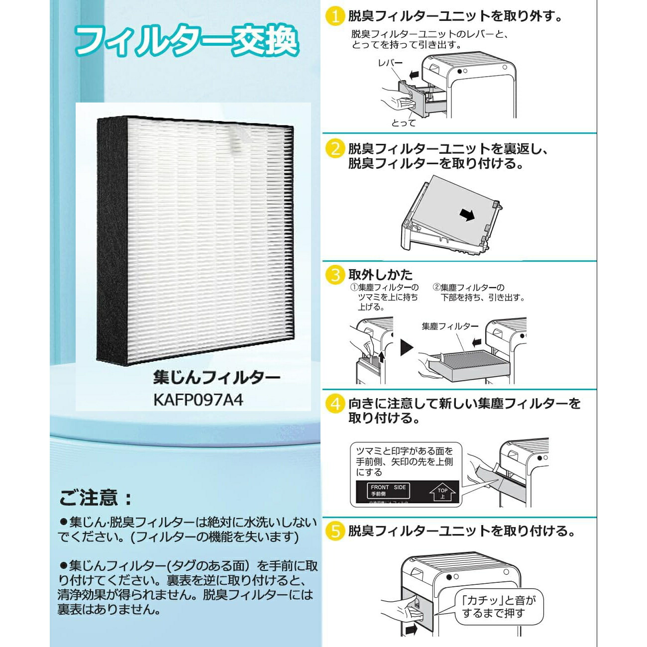 楽天市場】KAFP097A4 ダイキン集じんフィルター 交換フィルター