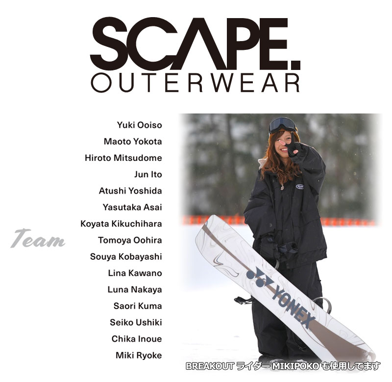 楽天市場】25-26 SCAPE/エスケープ ADAPT jacket 着用説明動画 メンズ