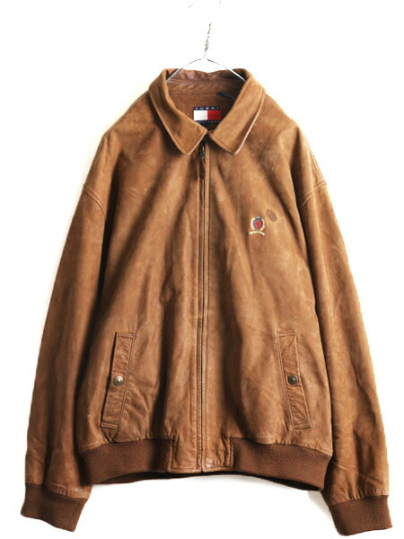 楽天市場】90s オールド □ トミーヒルフィガー 本革 レザー