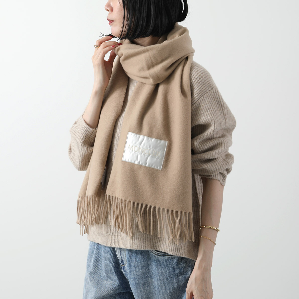 楽天市場】MONCLER モンクレール ストール 3C00016 3C00013 3C00024