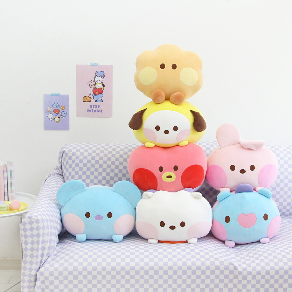 楽天市場】BT21 minini Round Cushion【送料無料】mininiラウンド