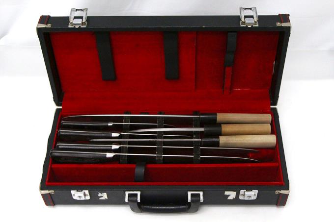 楽天市場】【中古】【並品】堺刀司 服部栄養専門学校 包丁7点セット