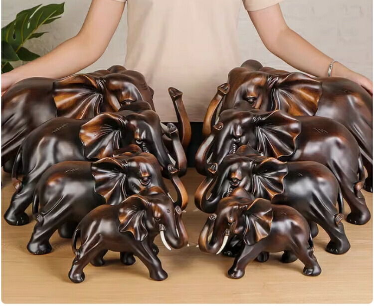 楽天市場】象置物 ゾウ彫刻 風水タイ象 癒し 置物 幸運 風水 幸福 象の