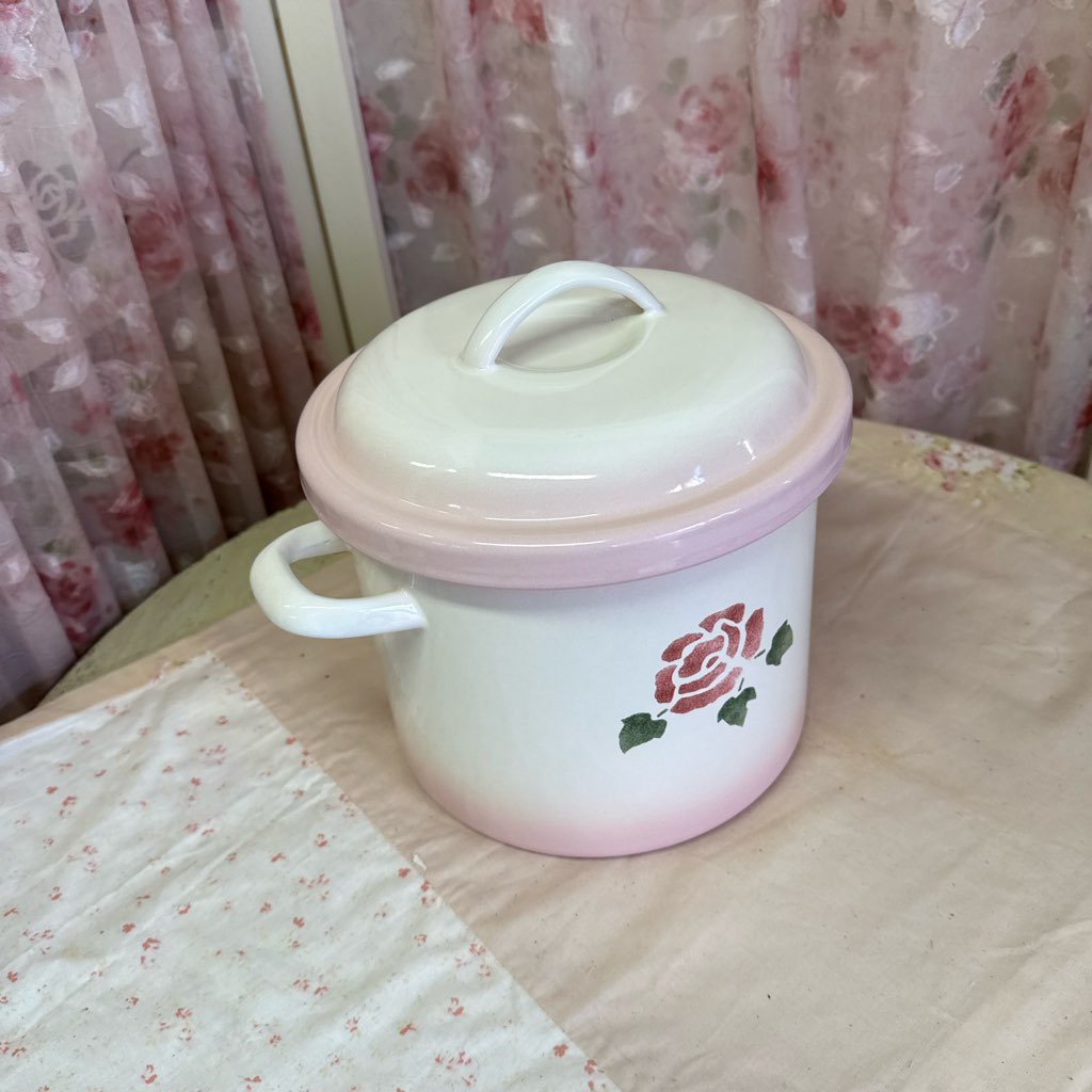 楽天市場】新商品 マニーローズ ホーロー(琺瑯)ライス缶【直径21cm