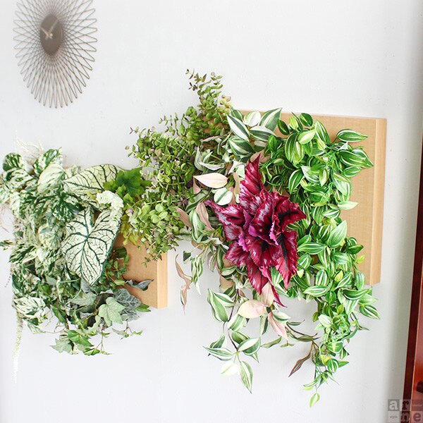 楽天市場】光触媒 フェイクグリーン 壁掛け 造花 観葉植物 ウォール