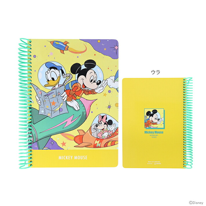 楽天市場】ディズニー ミッキーマウス リングノート B6 レトロアート