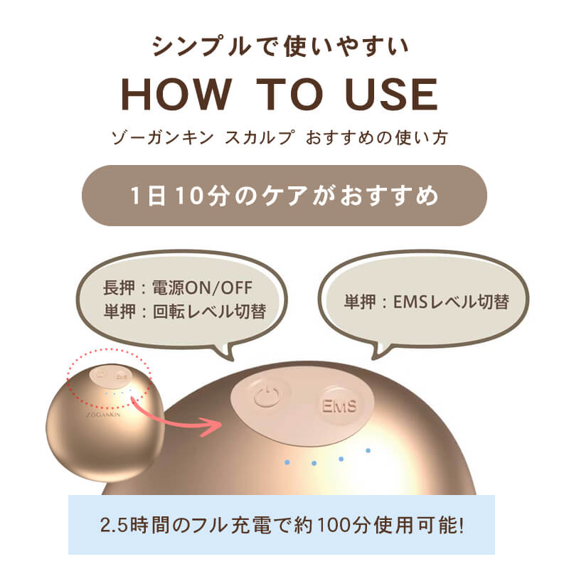 楽天市場】【正規品/送料無料/あす楽】ゾーガンキンスカルプ EMS