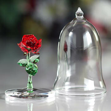 楽天市場】スワロフスキー 置物(Swarovski) DISNEY 魔法のバラ（美女と