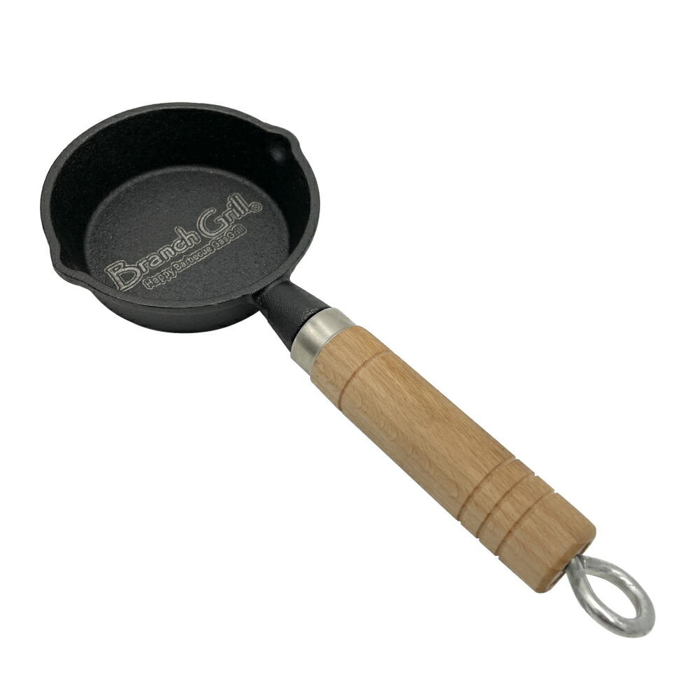 楽天市場】Branch Grill 鋳物 ミニフライパン 10cm ハンドル木製