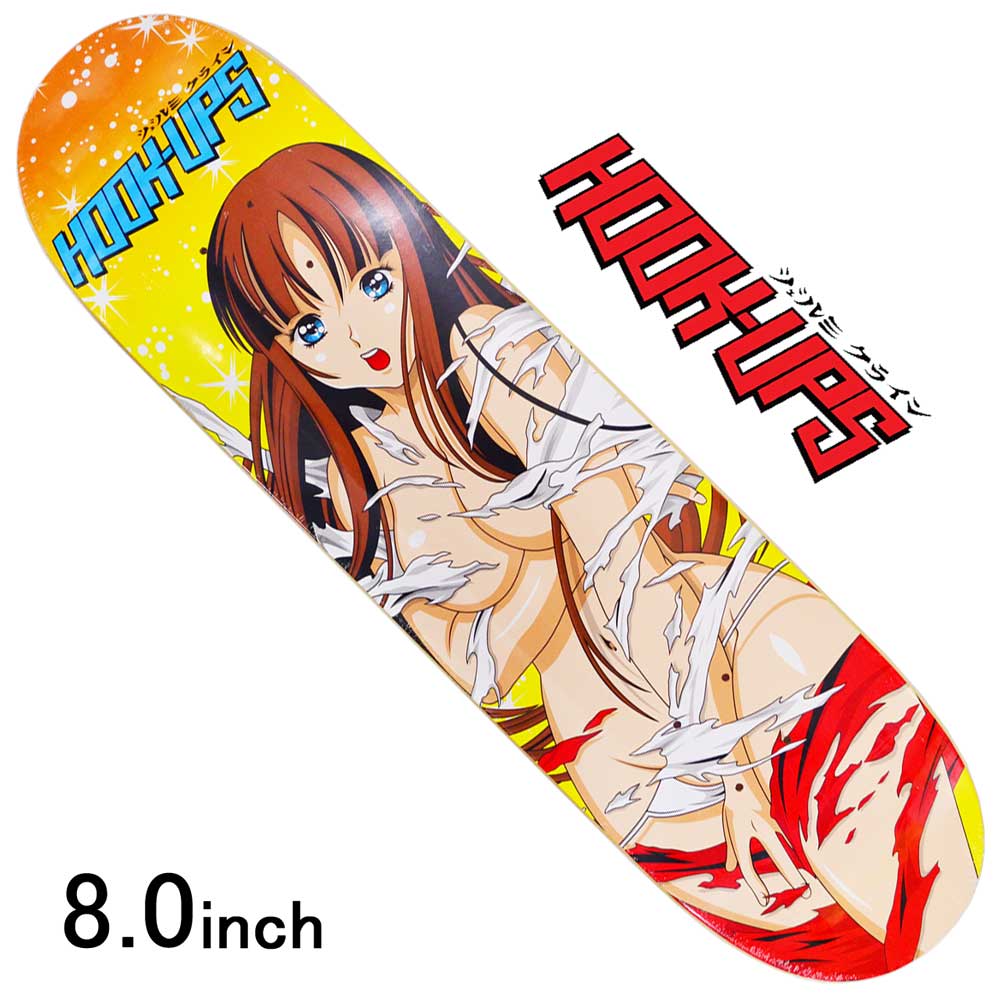 楽天市場】8.0インチ フックアップス スケボー デッキ 板 Hook Ups