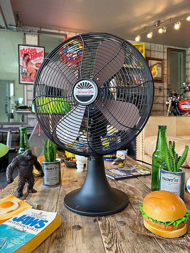 楽天市場】扇風機 ハモサ レトロファン テーブル （ブラック） HERMOSA