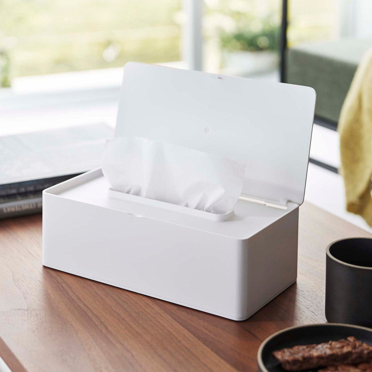 楽天市場】山崎実業 tower ティッシュケース 蓋付きティッシュケース