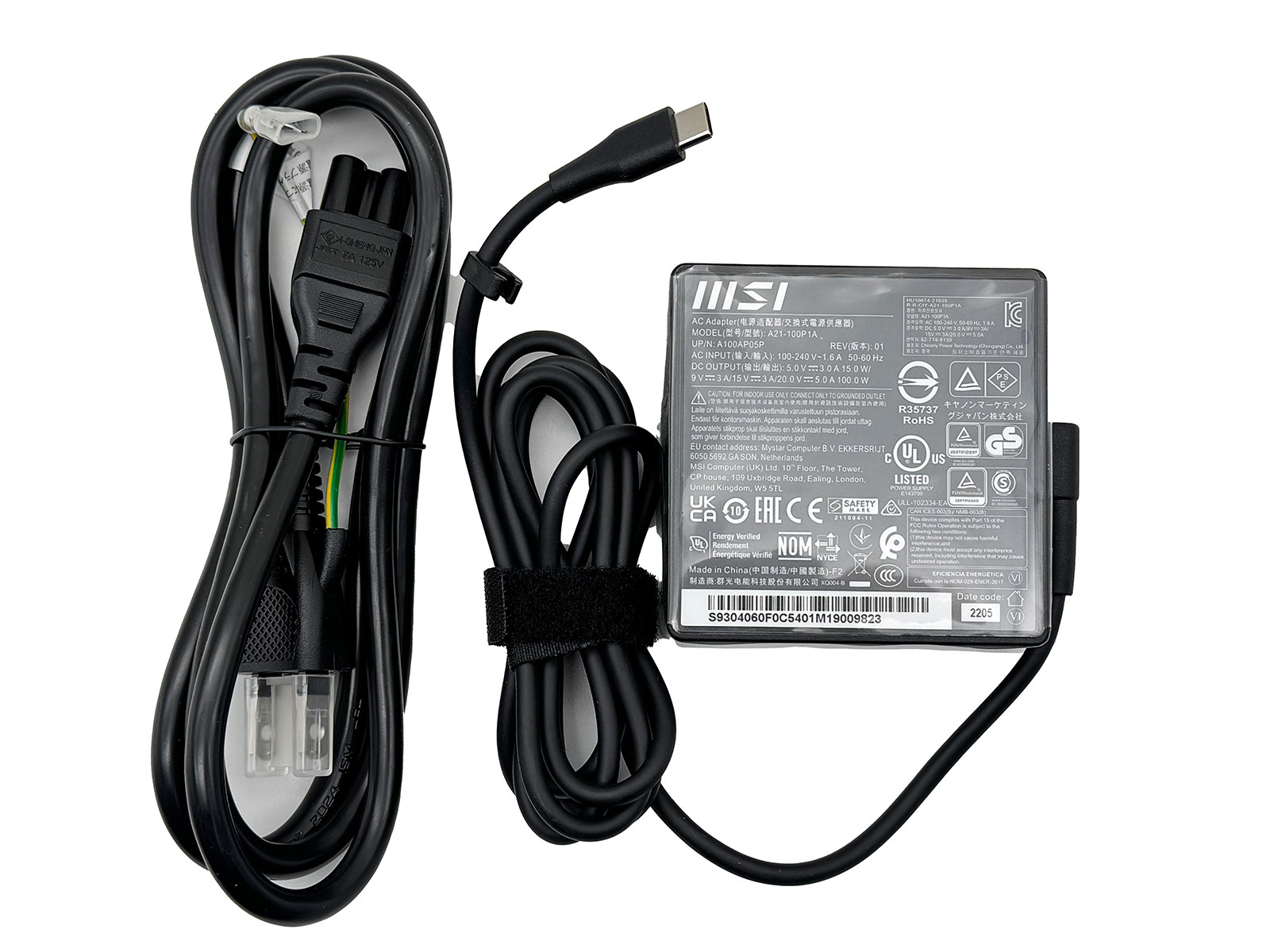 楽天市場】純正 MSI 100W USB-C type-C AC アダプター A21-100P1A 20V