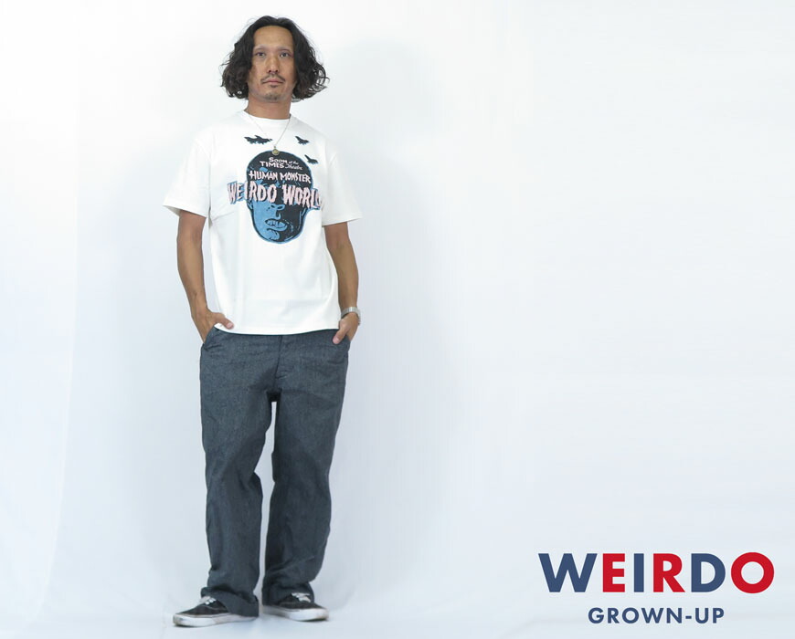 楽天市場】WEIRDO ウィアード 半袖 クルーネック Tシャツ「HORROR