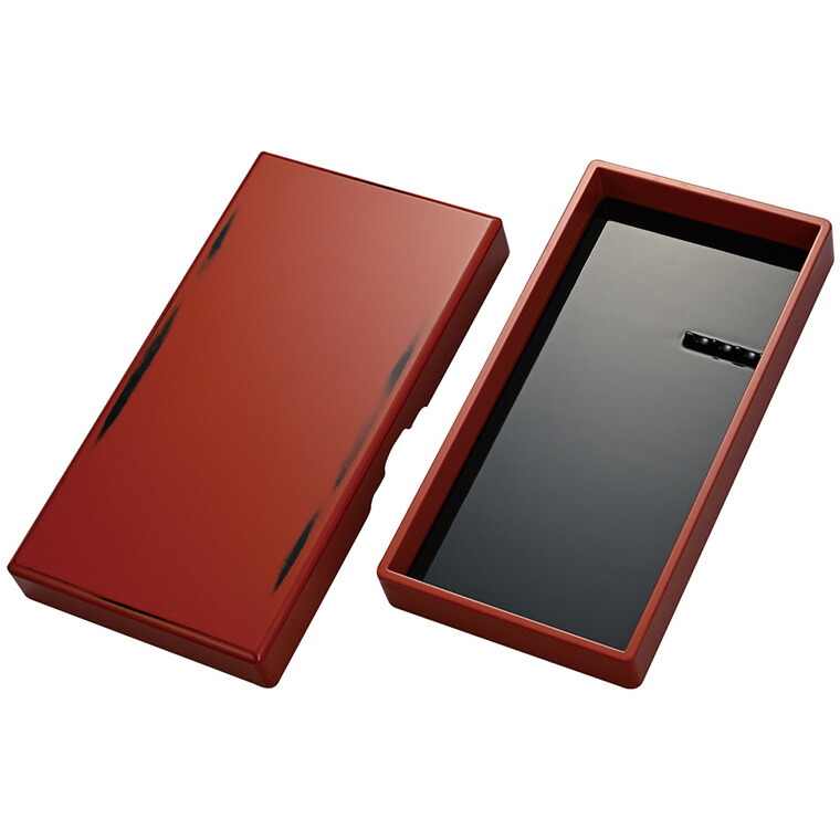 楽天市場】【呉竹】 硯箱 根来 朱×黒 （1個入） / 朱赤 レッド