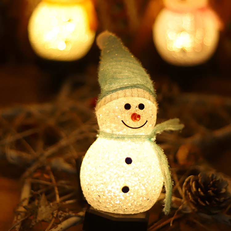 楽天市場】 ガーデンライト ソーラー ライト スノーマン 屋外