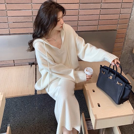 楽天市場】【取寄】セットアップ レディース ニット 上下セット ニット