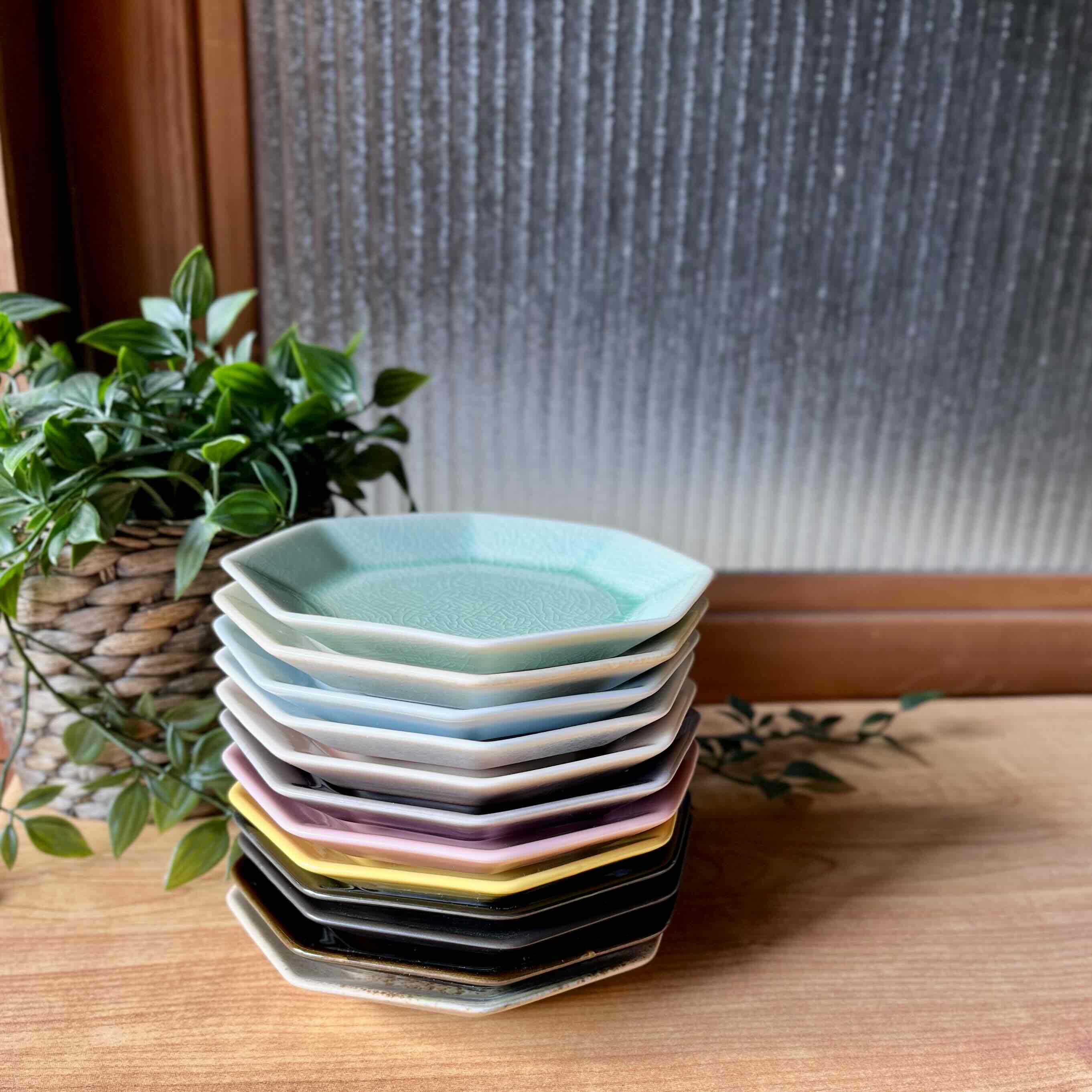 楽天市場】和食器 美濃焼 角取 藍 彩 八角皿 小付 皿 八角形 食洗機