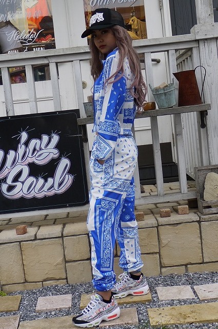 楽天市場】ダンス衣装 バンダナ ペイズリー柄 上下 セットアップ