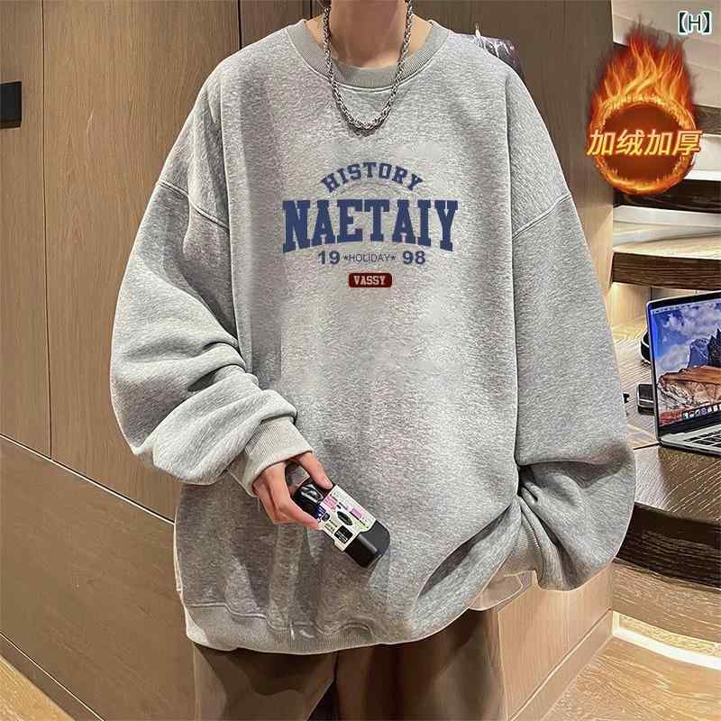 楽天市場】トレーナー メンズ スウェット トップス 厚手 綿 ベルベット