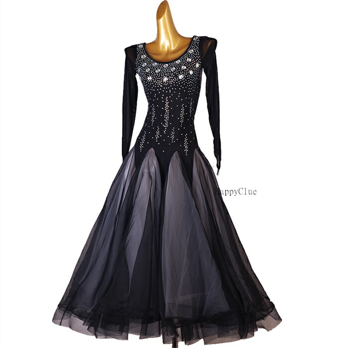 楽天市場】社交ダンス ステージ衣装 舞台 モダンダンス お洒落 黒