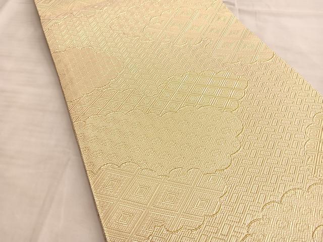 楽天市場】平和屋着物◎佐賀錦 全通柄袋帯 雲取り吉祥文 金糸 正絹