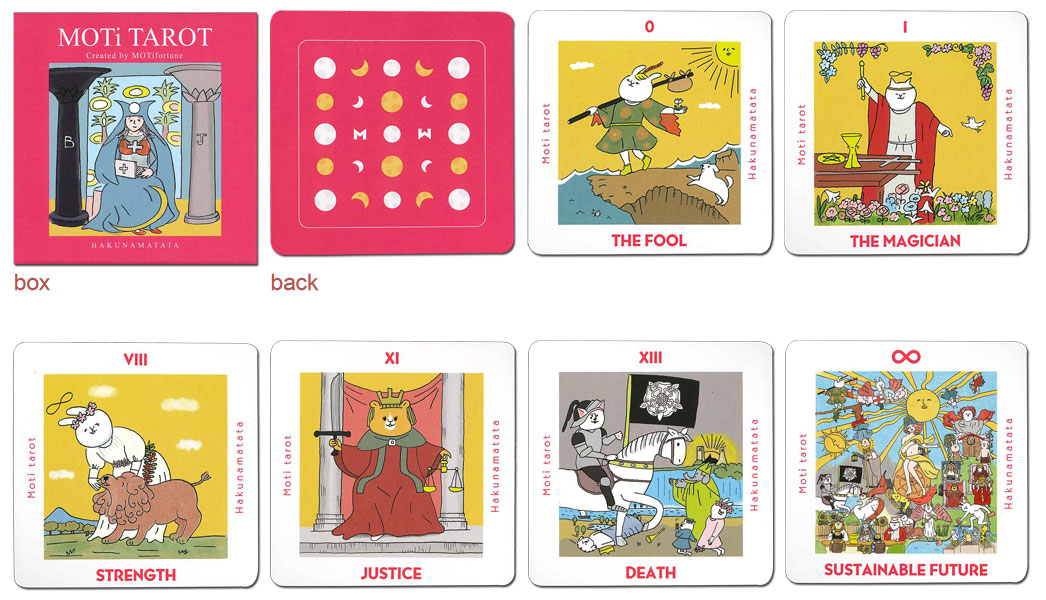 楽天市場】タロットカード 78枚 ウェイト版 正方形 占い【モティ