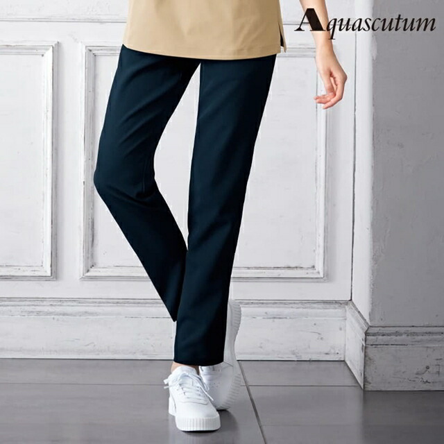 楽天市場】[アクアスキュータム]スリムヘムパンツ白衣 パンツ ナース