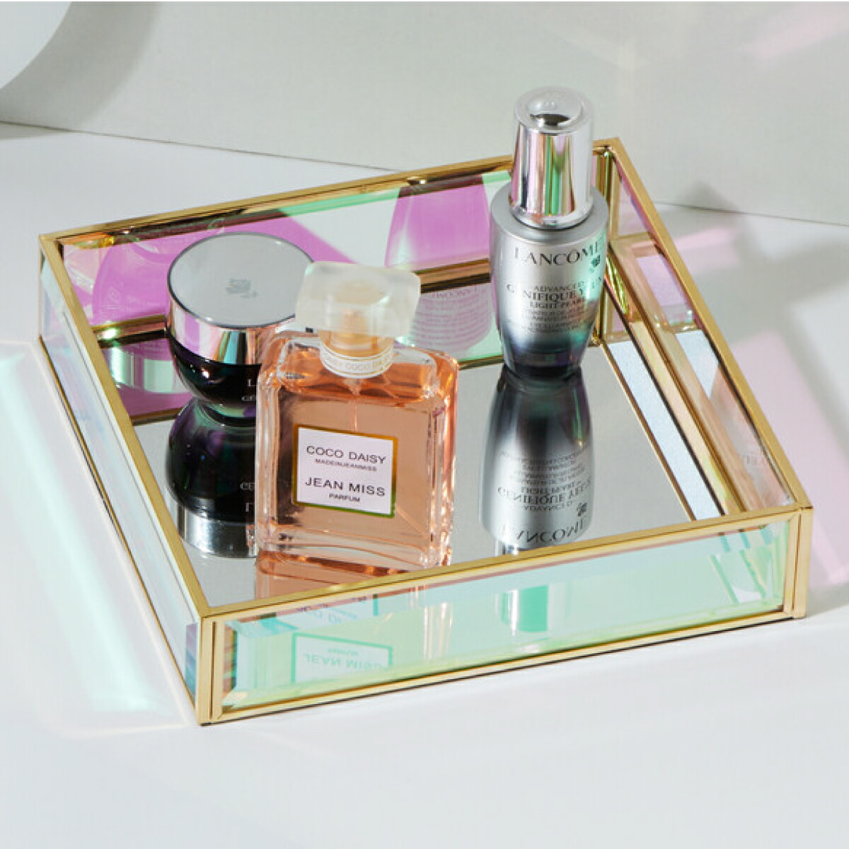 楽天市場】Moosy Life オーロラガラス ゴールド ミラー ジュエリー