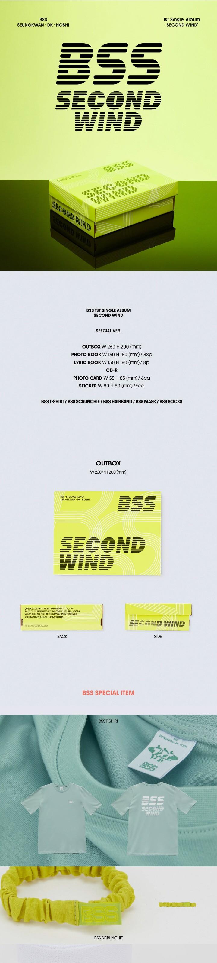 楽天市場】SEVENTEEN BSS - 1st Single Album 「SECOND WIND」 Special