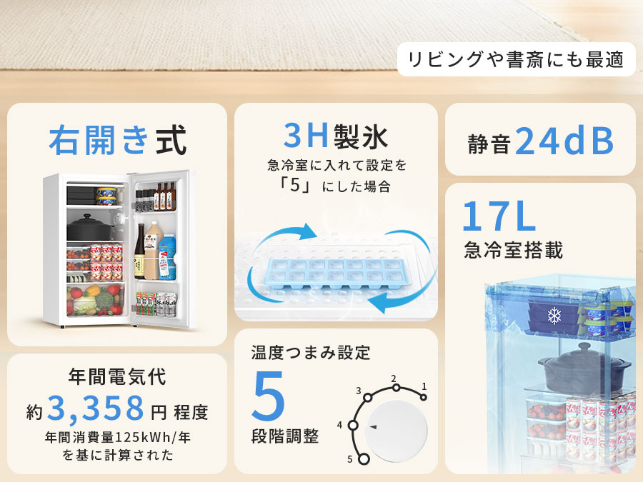 楽天市場】【3/7 SS応援☆最安値⇒17,990円】SAMKYO 冷蔵庫 95L